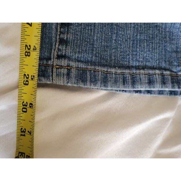 Tommy Jeans Premium Denim Red Label Size 7 Flared Leg Medium Wash - Picture 6 of 10